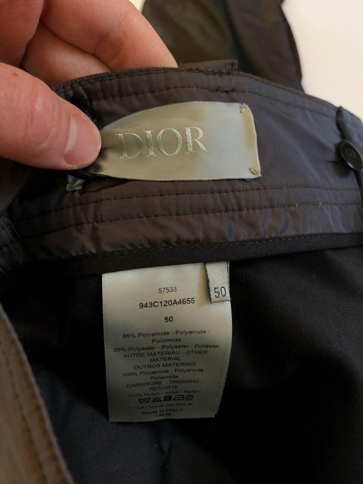 Dior $1250 MSRP 2019 New Dior Mesh Nylon Tech Cargo Pant Size US 32 / EU 48 - 5 Thumbnail