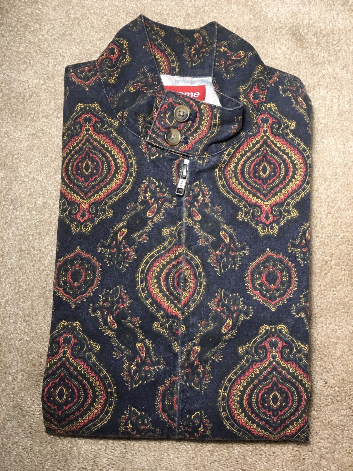 Supreme SS12 Supreme Ottoman Harrington Jacket Small 2012 Brown 