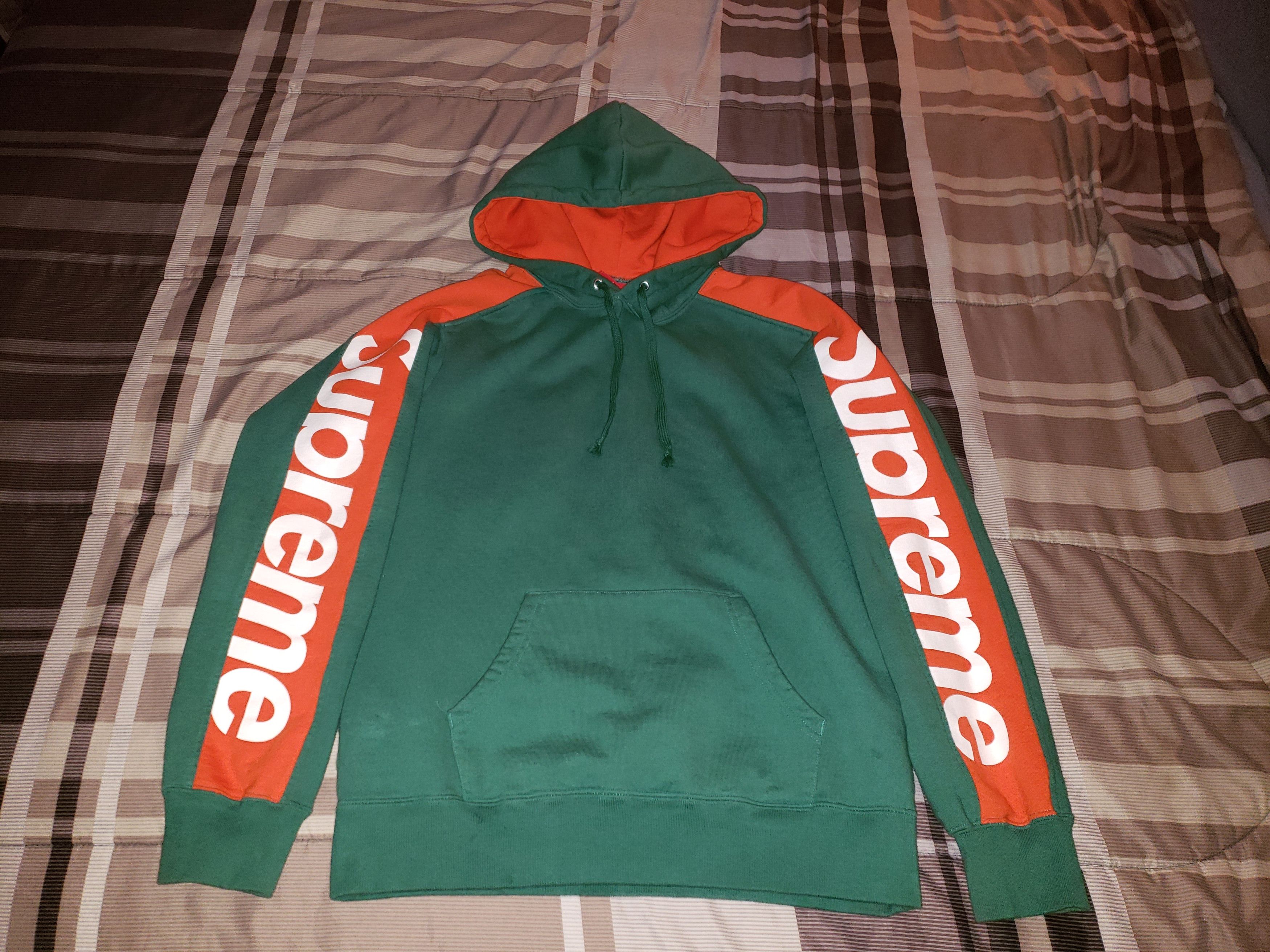 値引きする 緑M Supreme Sideline Hooded 袖ロゴ | www.artfive.co.jp