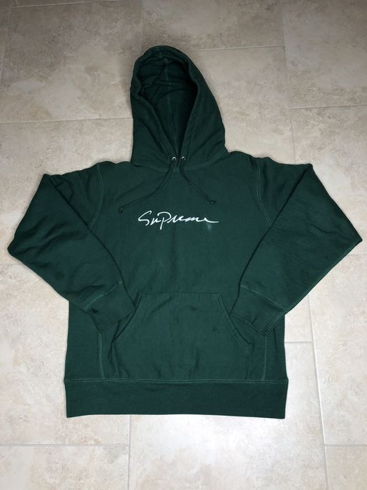 Supreme classic script hot sale hooded sweatshirt