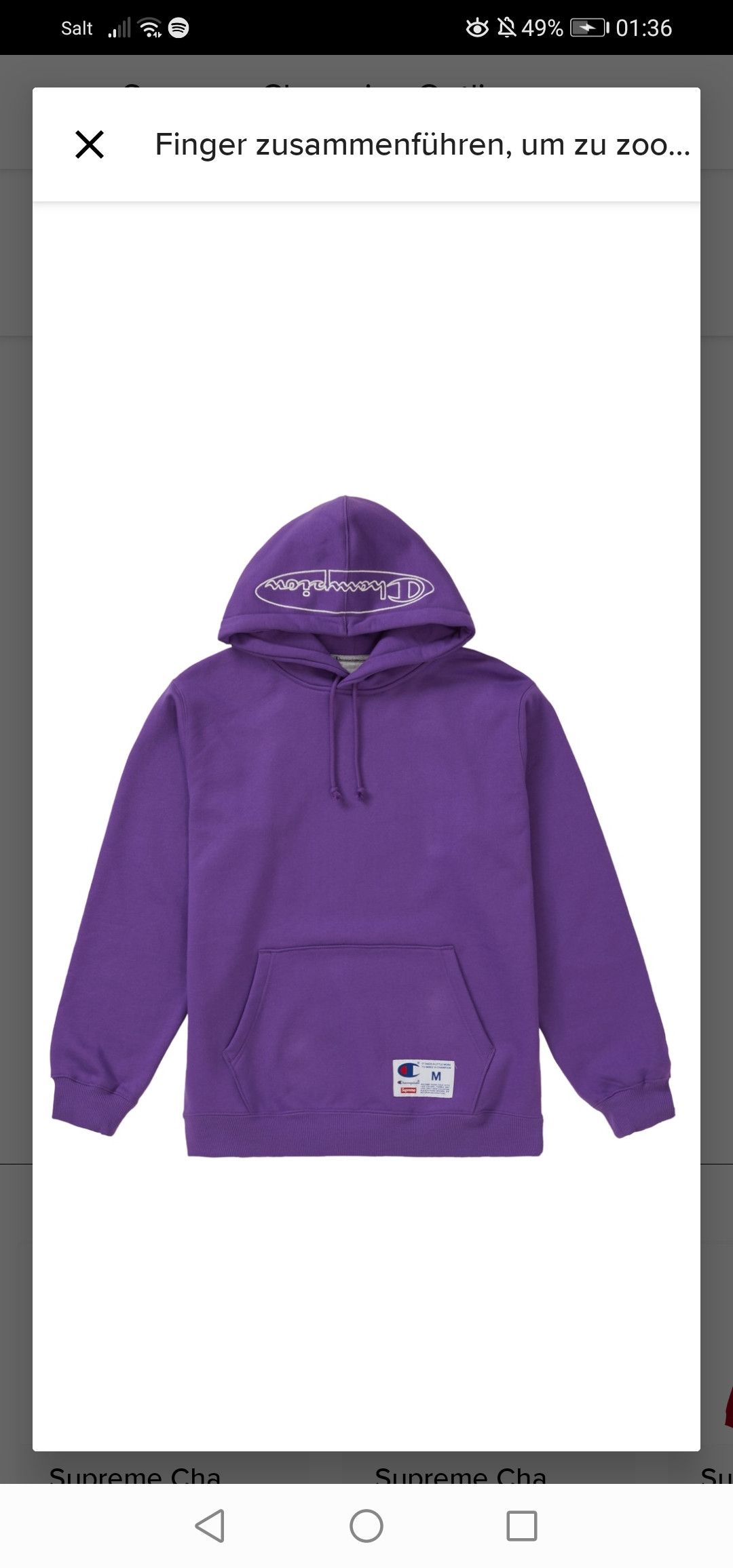 Champion Supreme Supreme Champion Hoodie Grailed