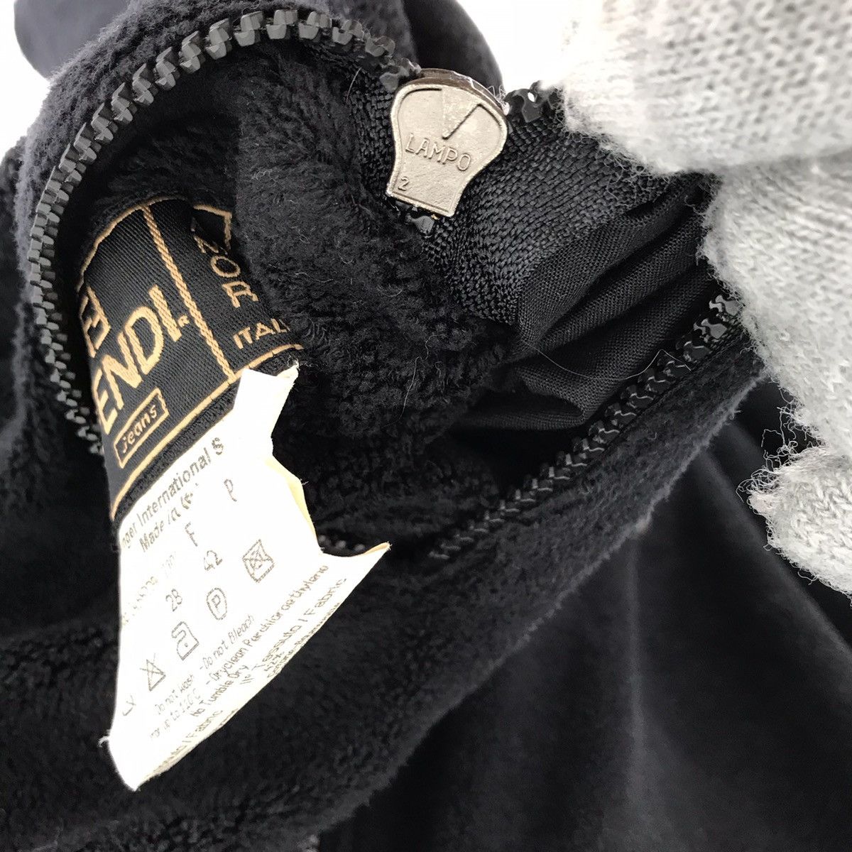 Designer × Fendi Fendi Reversible Black Fleece Hoodie Jacket Size US L / EU 52-54 / 3 - 10 Thumbnail