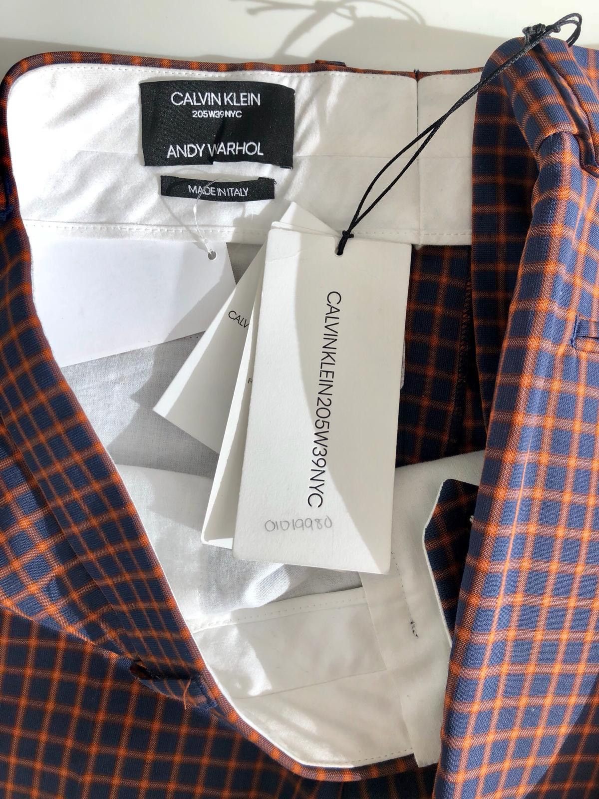 Calvin Klein 205W39NYC × Raf Simons SS18 Runway Checked Knives Suit Size 48R - 6 Thumbnail