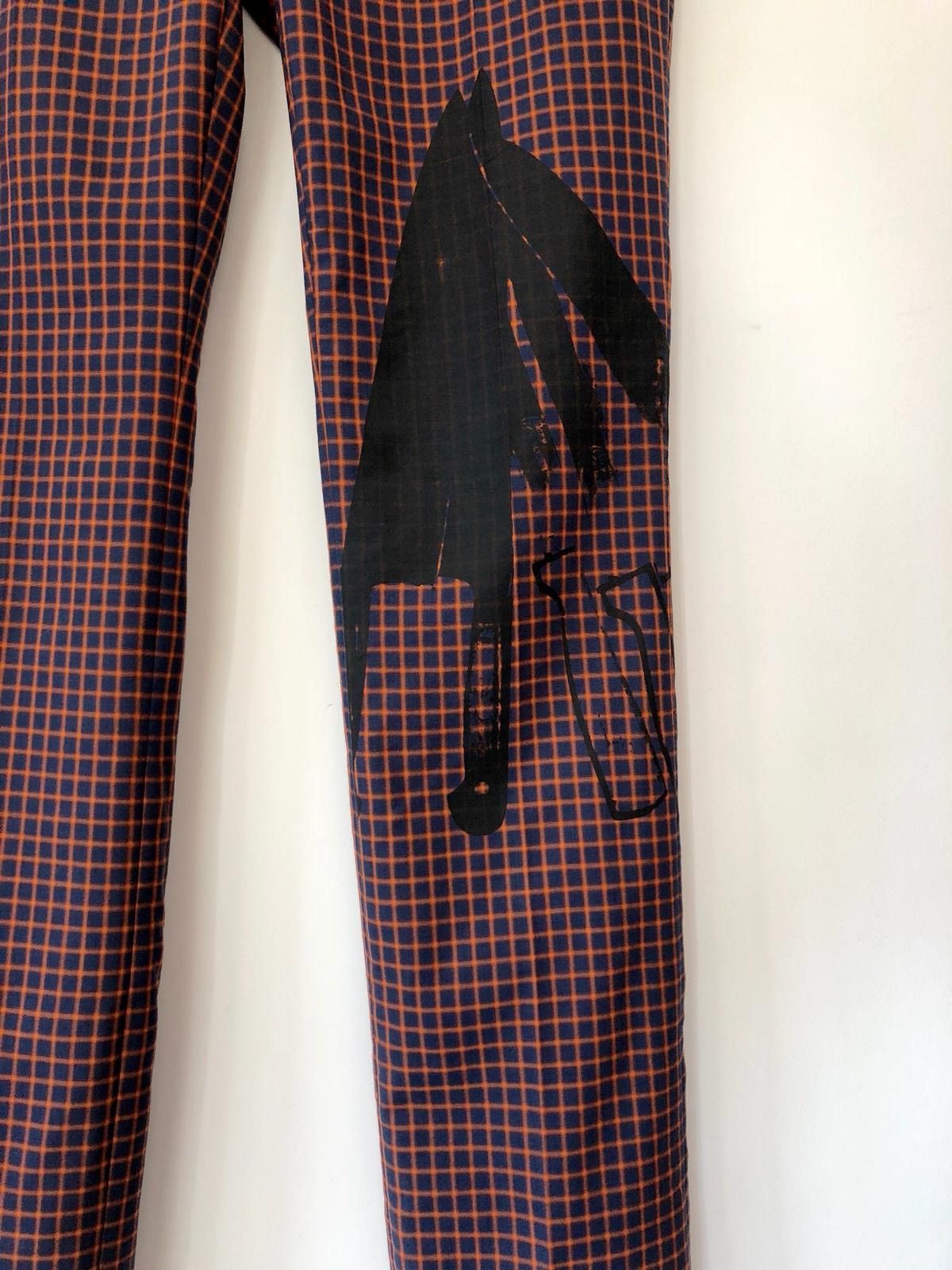 Calvin Klein 205W39NYC × Raf Simons SS18 Runway Checked Knives Suit Size 48R - 5 Thumbnail