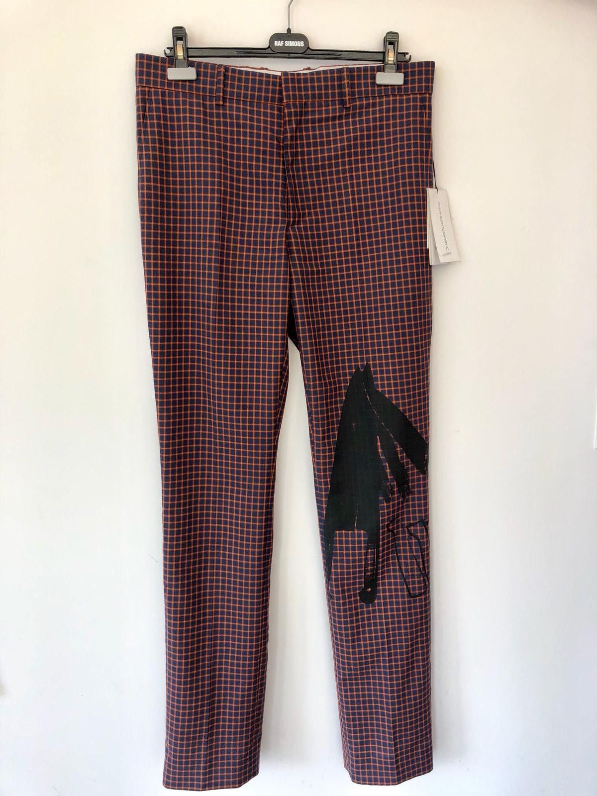 Calvin Klein 205W39NYC × Raf Simons SS18 Runway Checked Knives Suit Size 48R - 3 Thumbnail