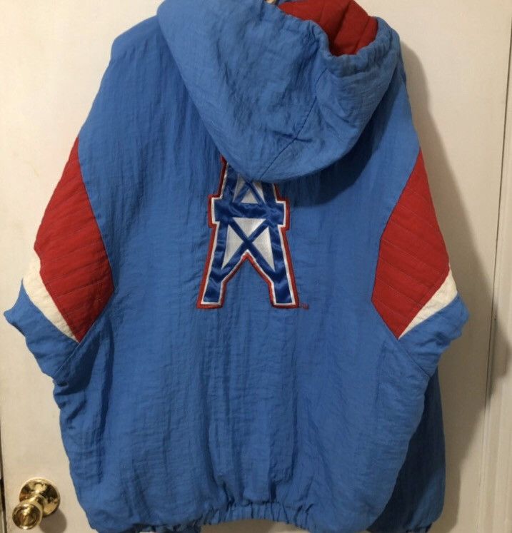 Vintage Houston Oilers Starter Jacket Kangaroo Pouch hotsell Youth Size Large RARE