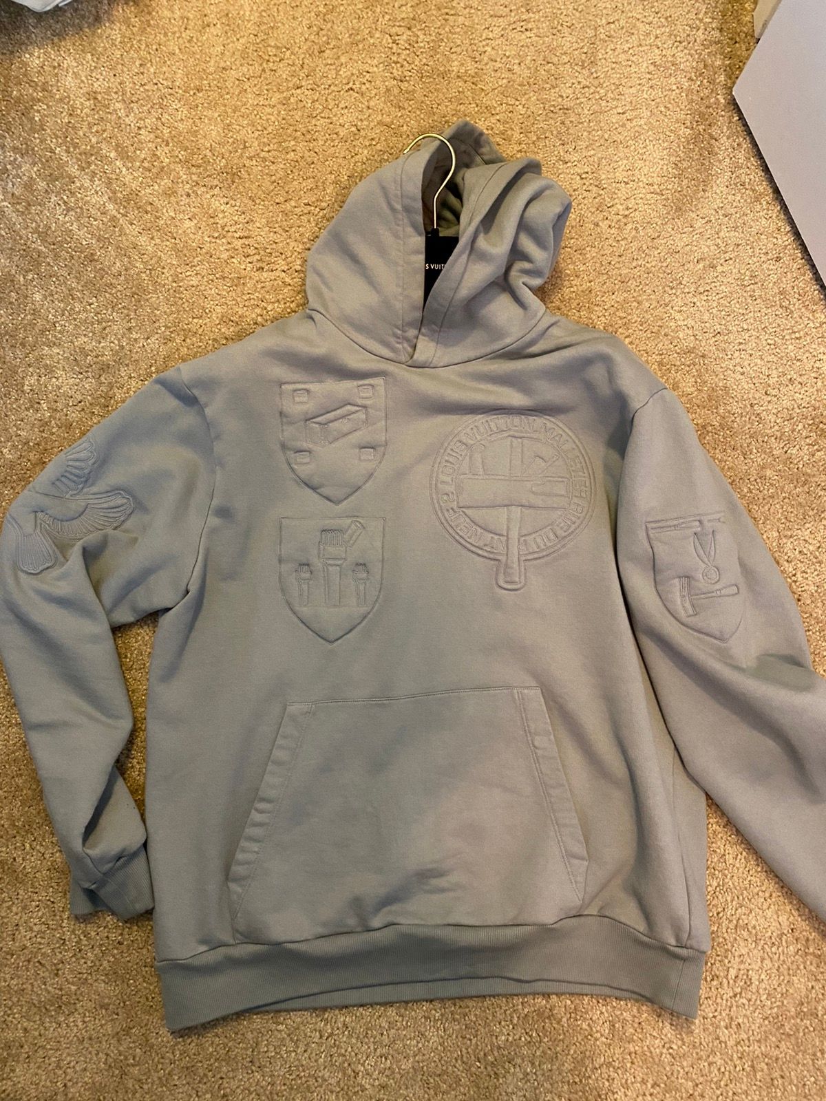 Louis Vuitton 3D Embroidered Hoodie Virgil Abloh