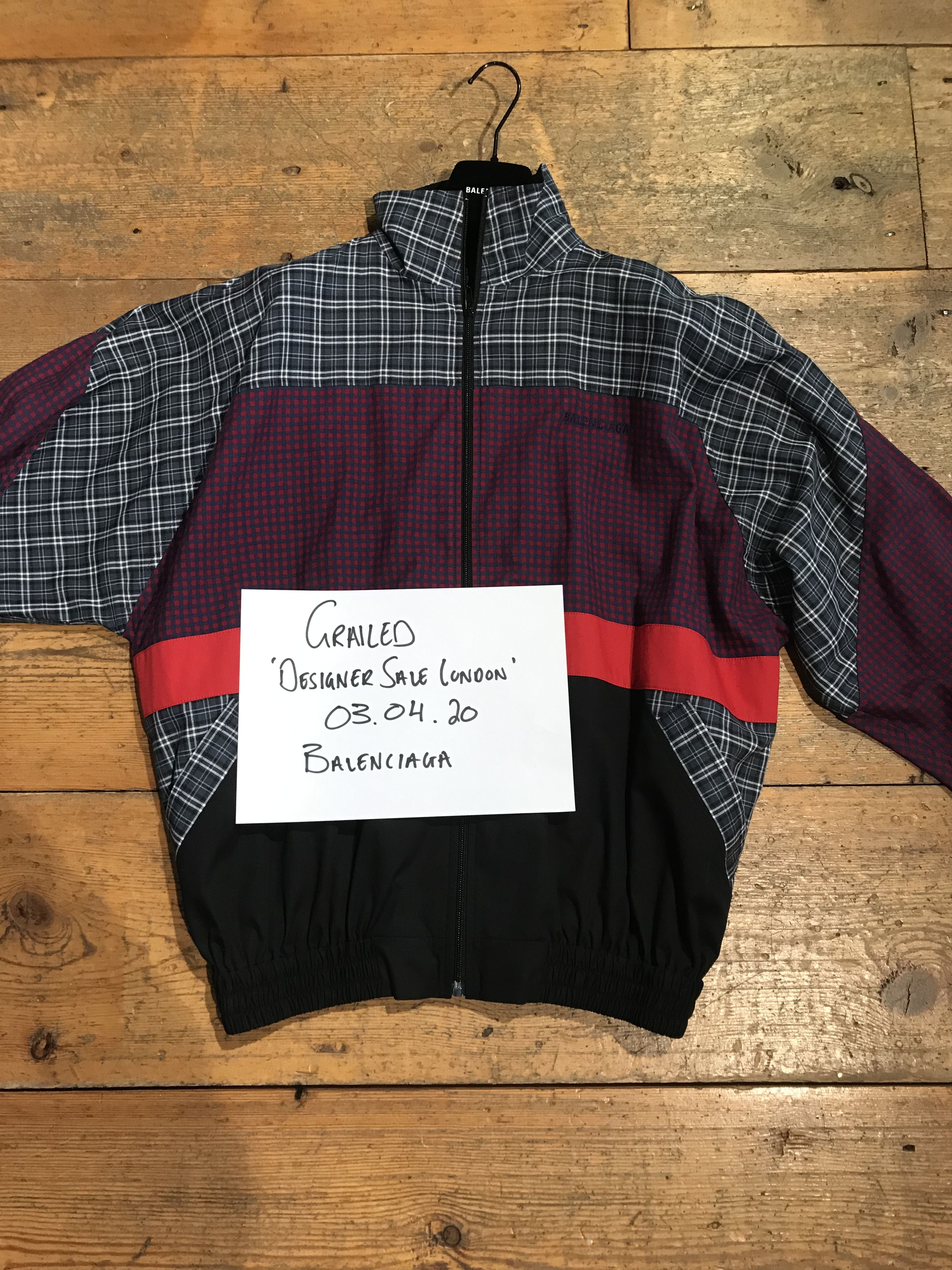 Balenciaga Poplin 80s Check Zip Sweatshirt RRP £1175 Size 48 Size US M / EU 48-50 / 2 - 3 Thumbnail