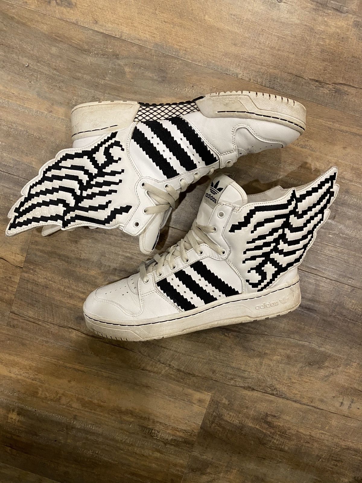 Adidas Jeremy Scott Jeremy Scott JS Wings 2.0 Pixel Runninwht Adidas RARE Grailed