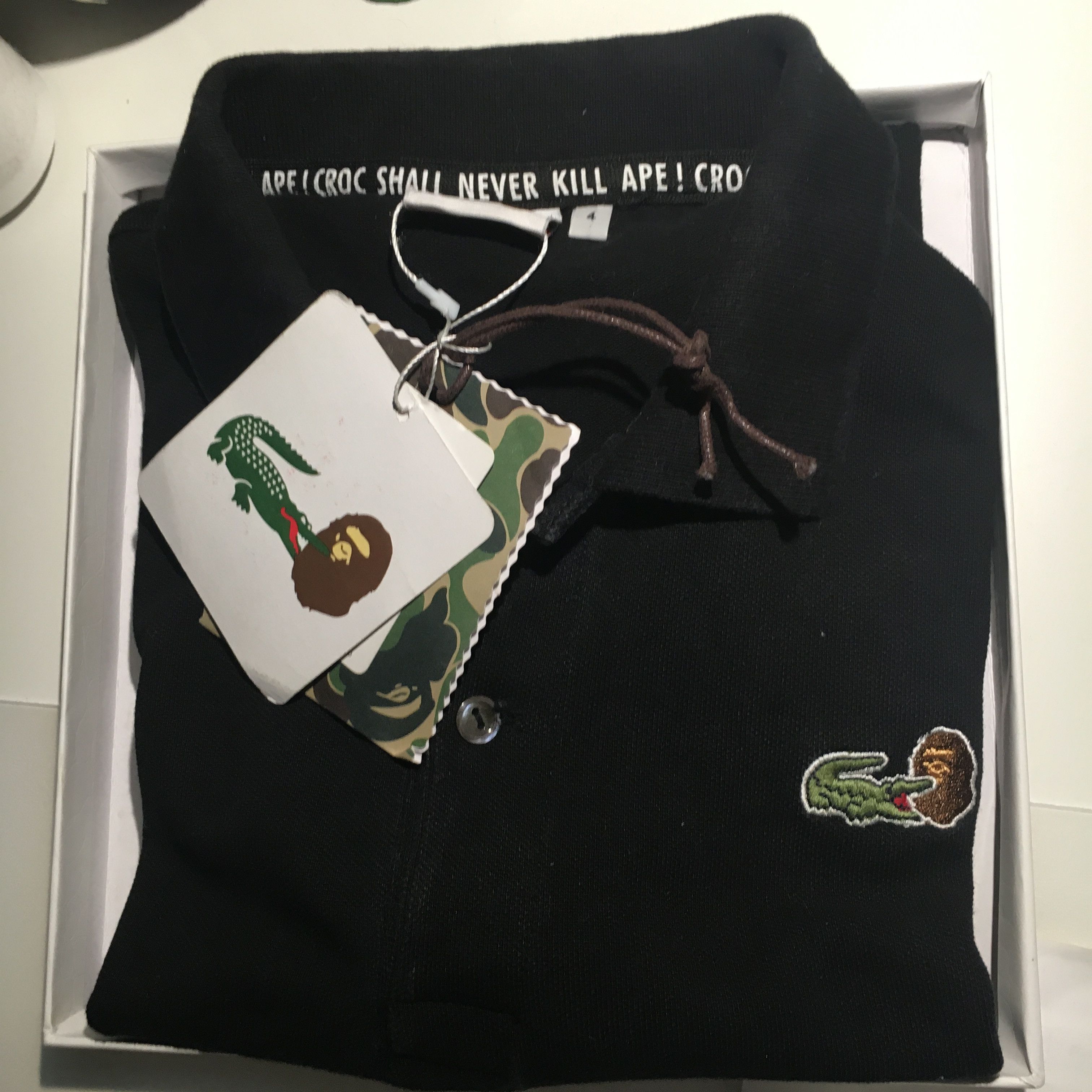 Bape Lacoste Live x Bathing Ape Polo | Grailed