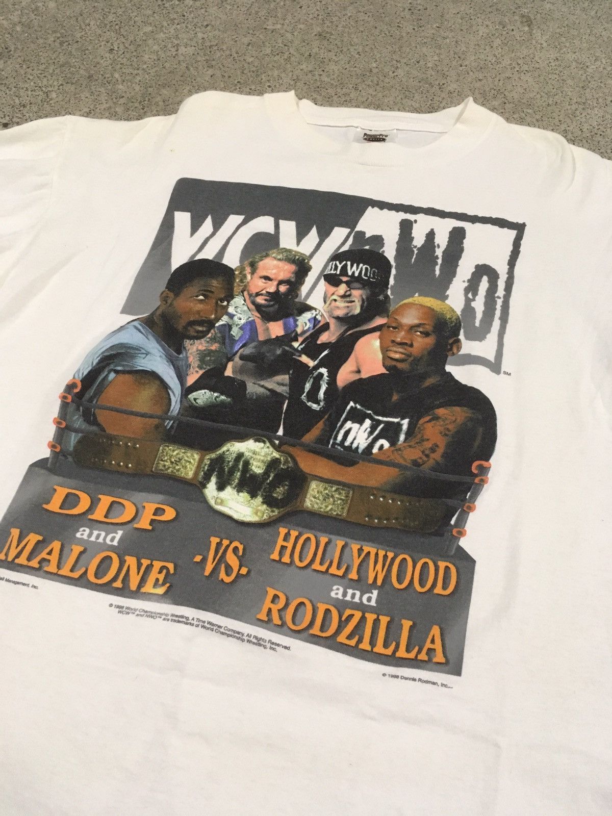 Vintage × Wcw/Nwo × Wwe Vintage 90s Dennis Rodman Rodzilla Wcw/Nwo 