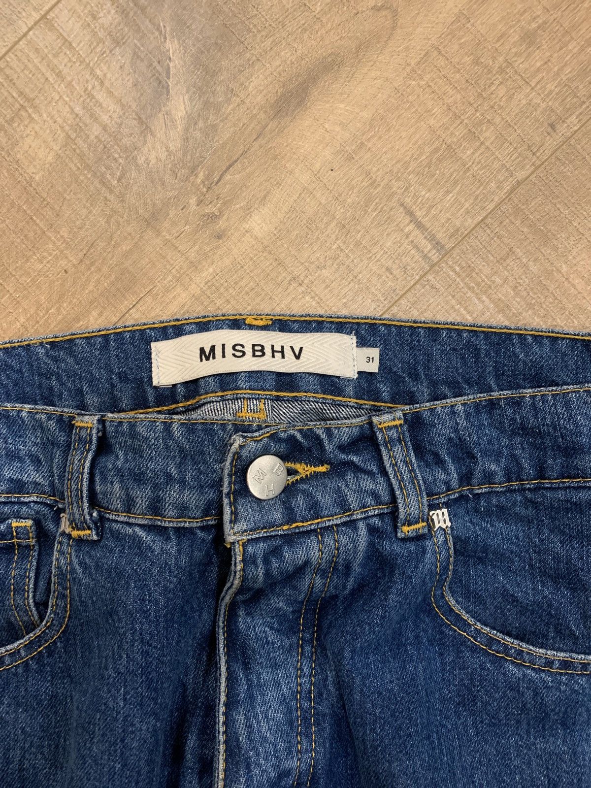 Misbhv MISBHV Rubber Stripe Blue Denim Size US 31 - 2 Thumbnail