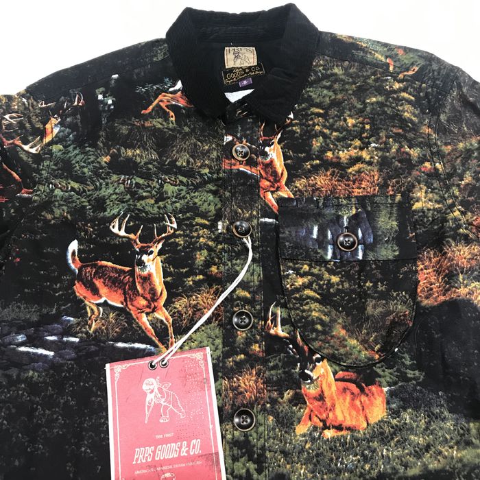Prps Prps Goods & Co Wilderness Print Camouflage Button Down | Grailed