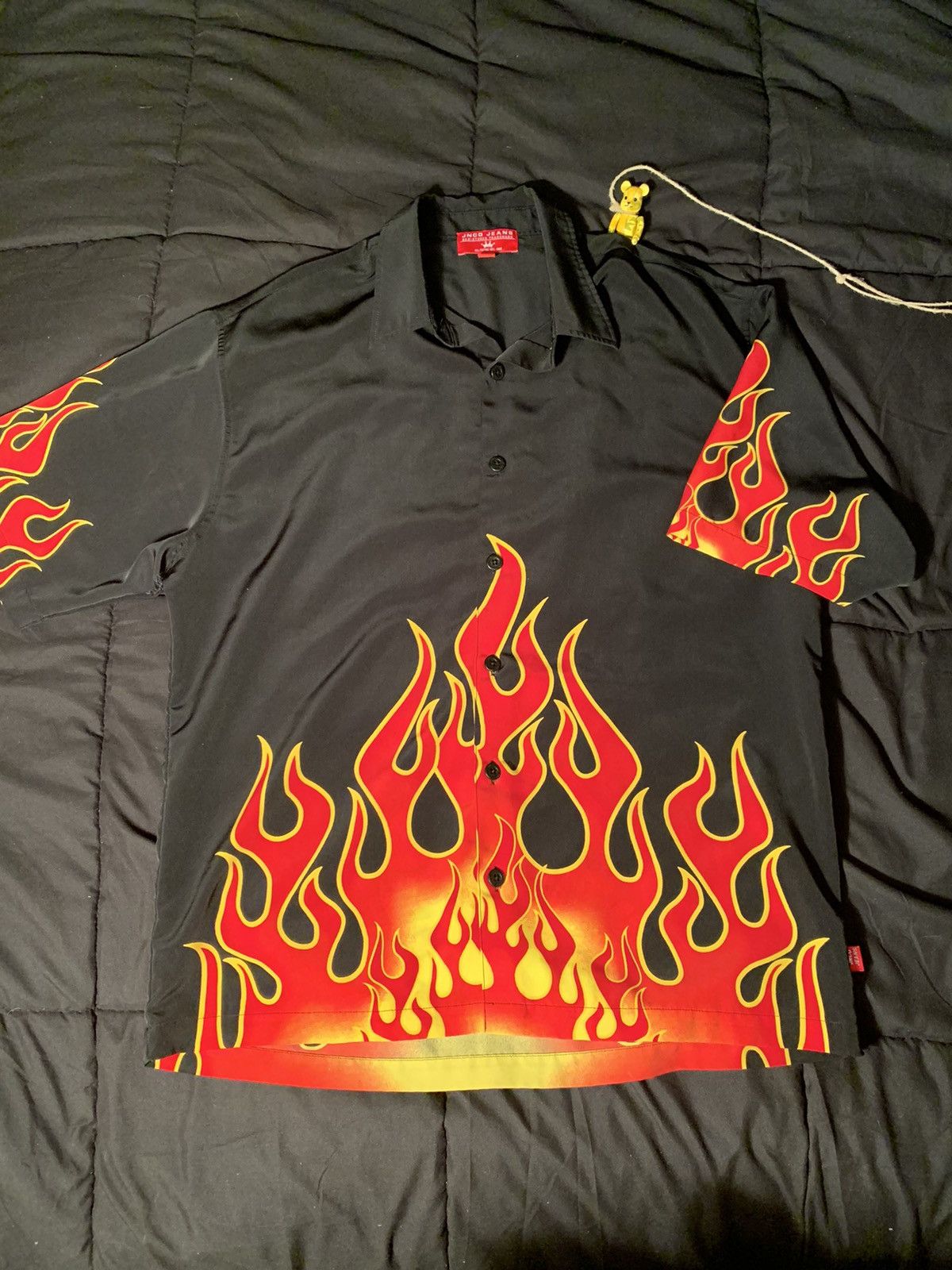 Vintage Vintage Jnco Jeans Flame Button Up Shirt Grailed