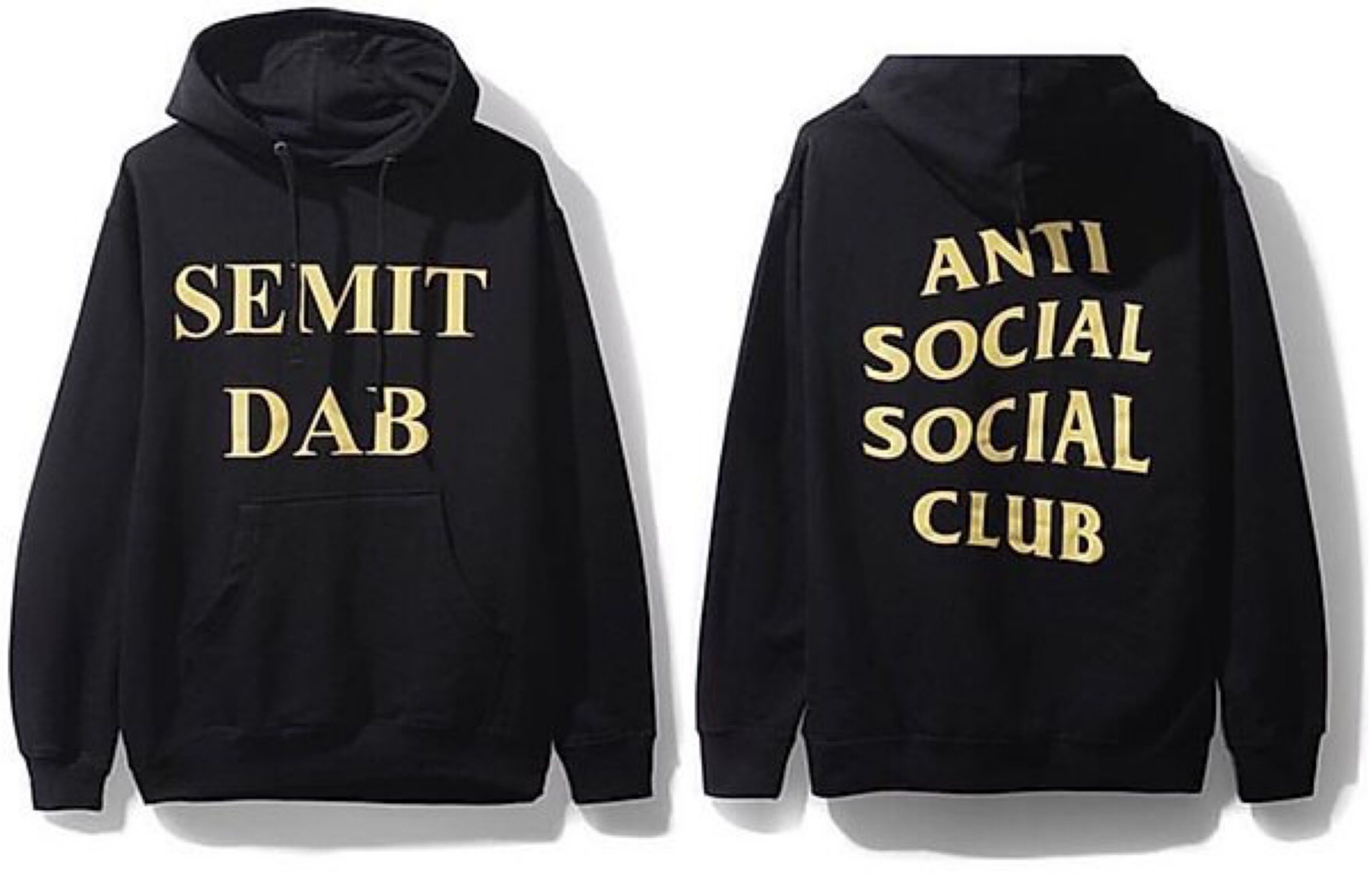 Yellow anti social social club hoodie sales