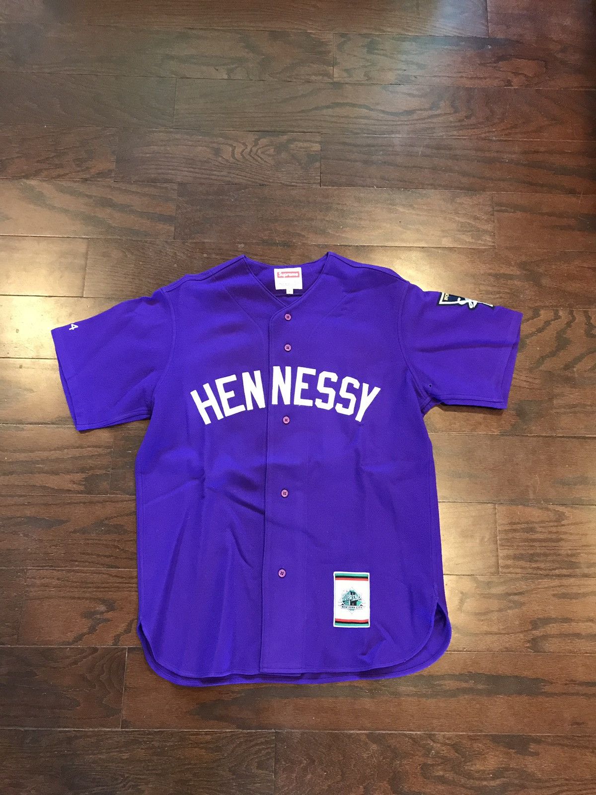 Supreme SUPREME HENNESSY MITCHELL & NESS BASEBALL JERSEY