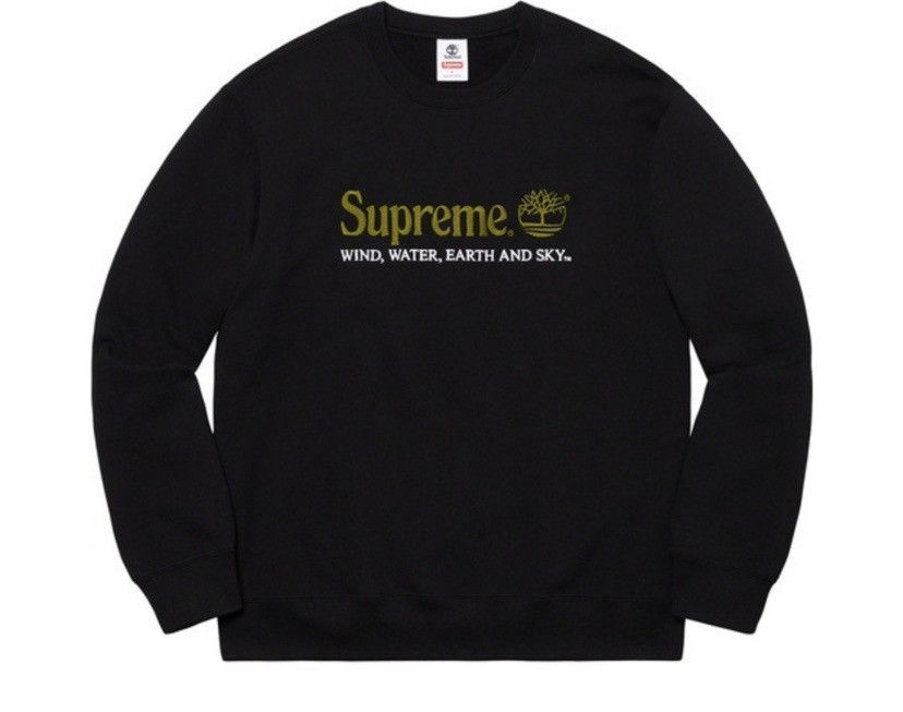 supreme x timberland crewneck black Sweatshirts Hoodies 