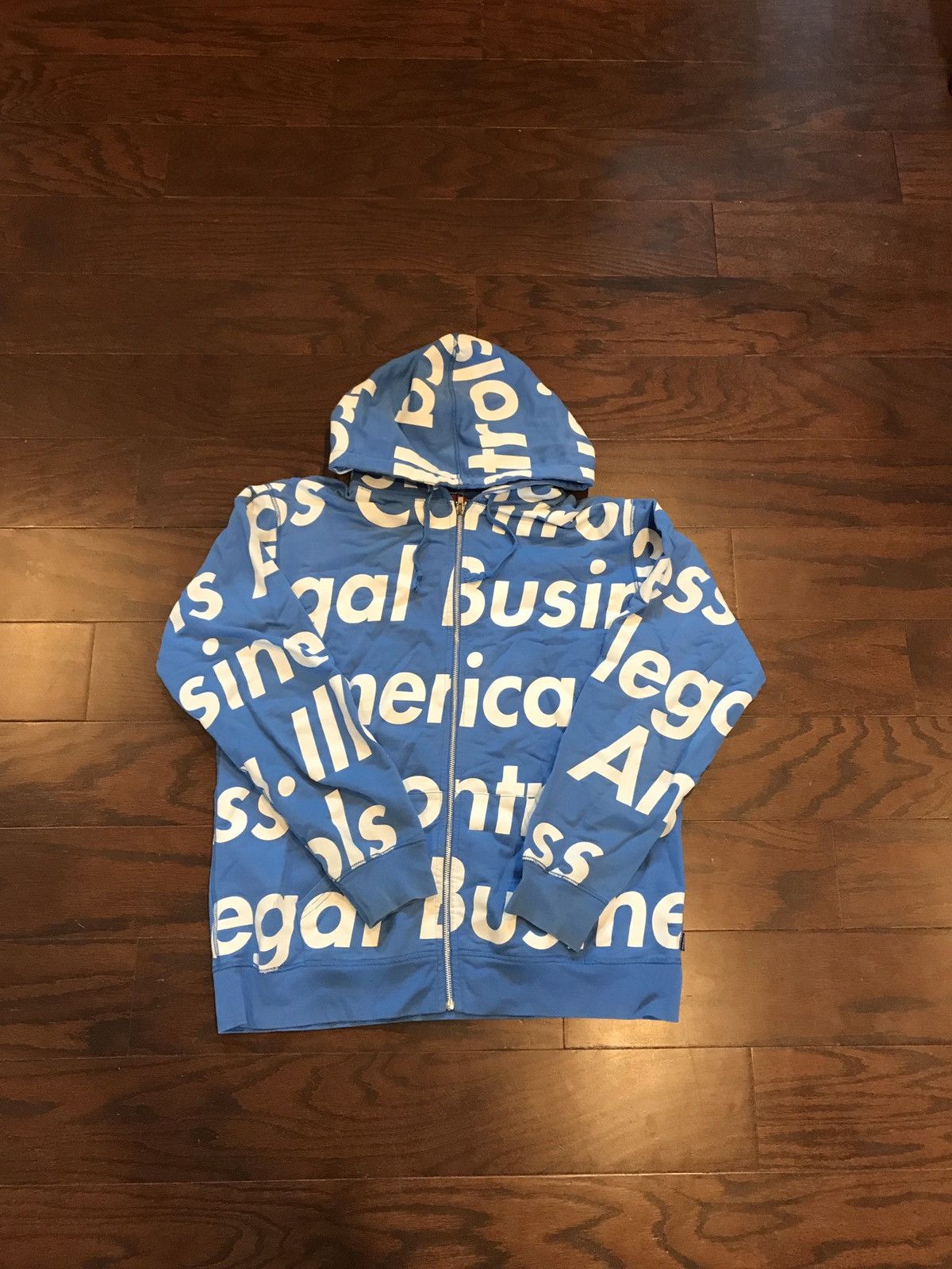 Supreme Supreme Illegal Business IBCA Zip Up Hoodie Grailed