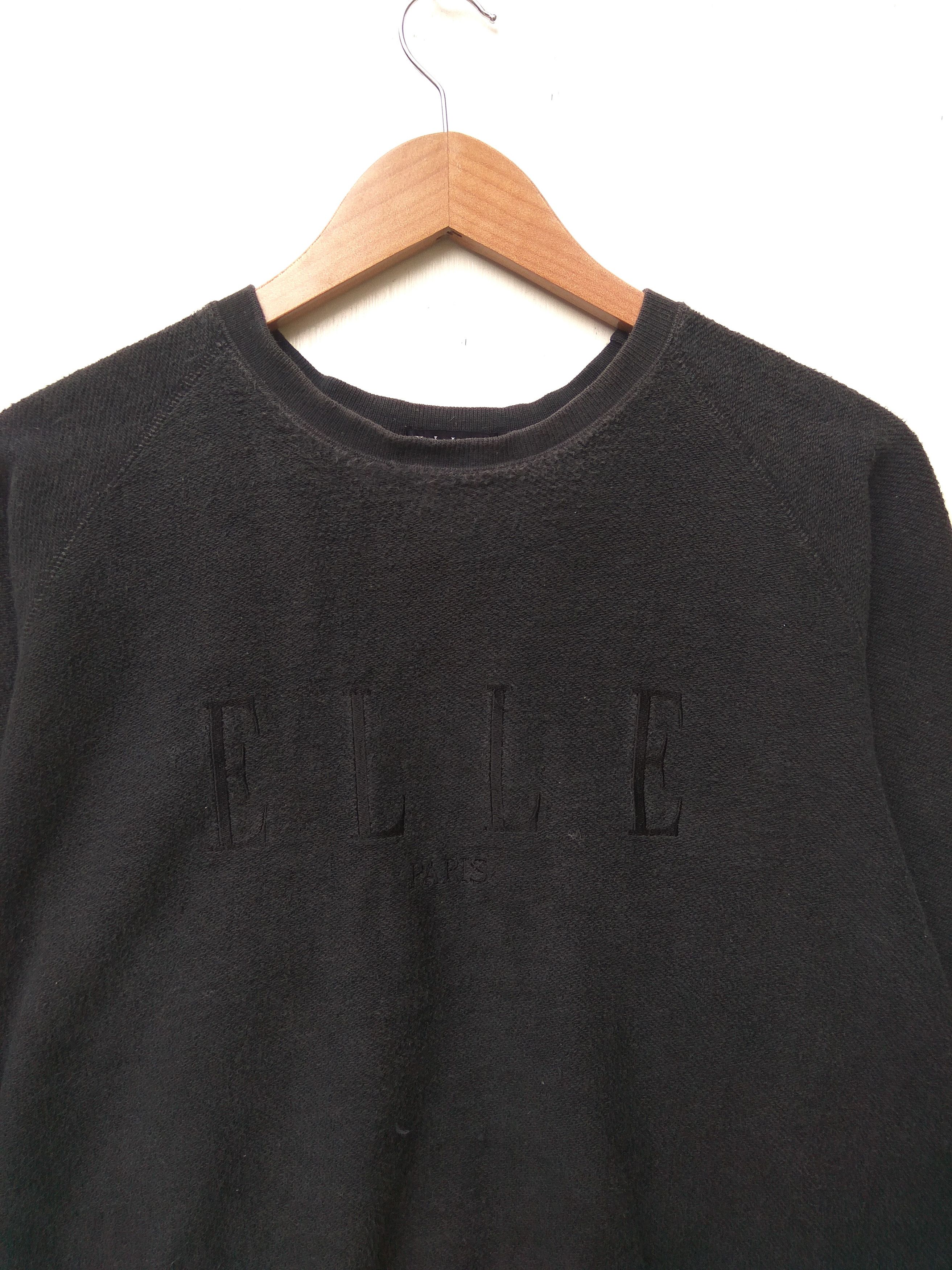 Designer ELLE Paris Sweatshirts spell out embroidery Size US M / EU 48-50 / 2 - 1 Thumbnail