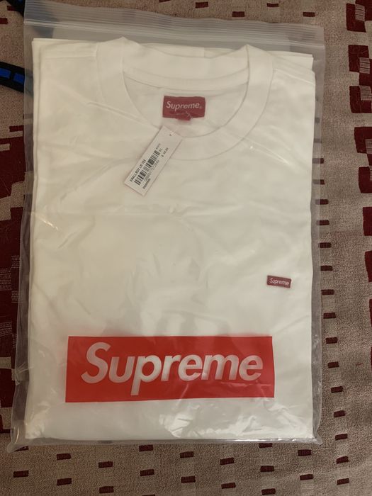 Supreme Supreme Small Box L/S tee white | Grailed