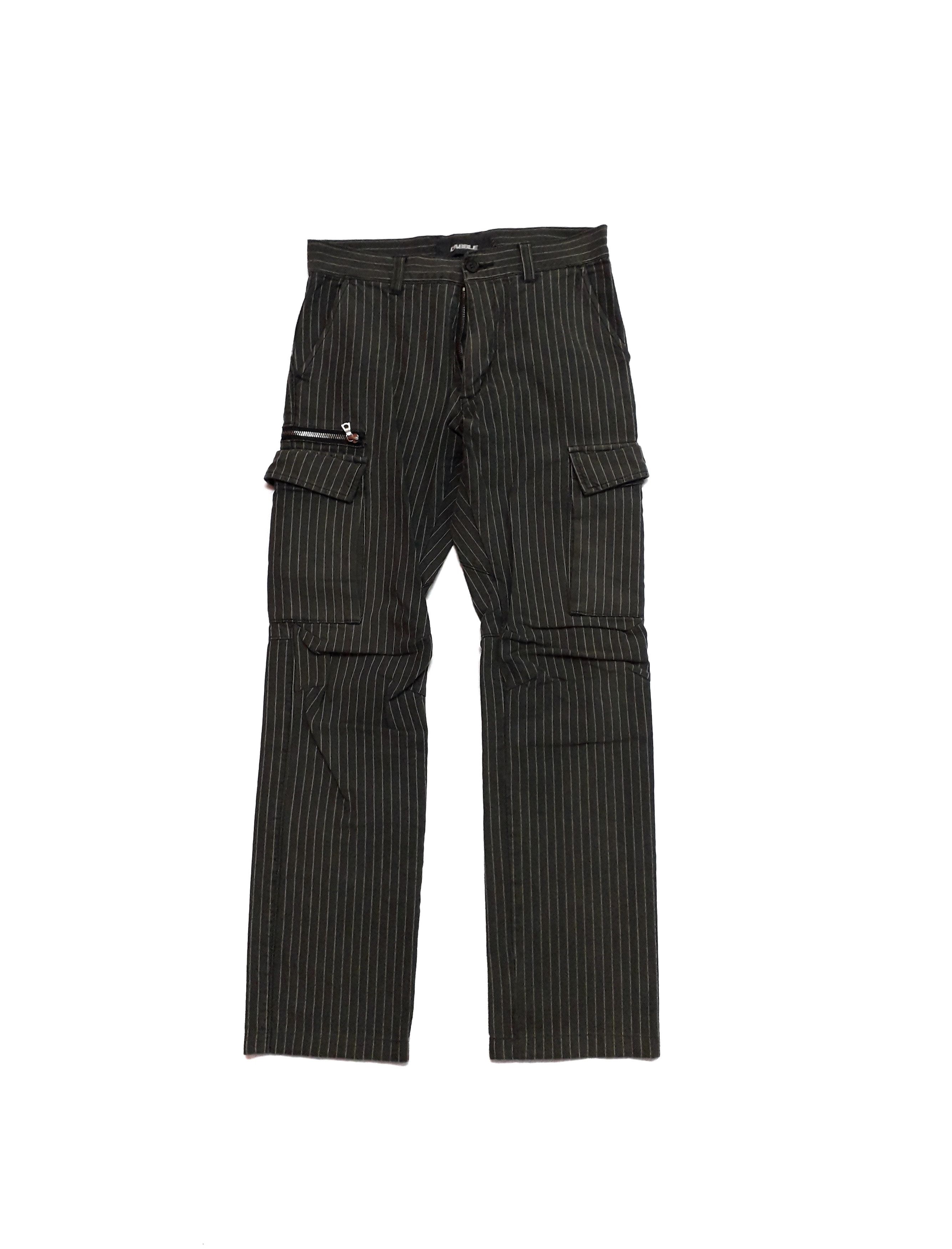 Japanese Brand Dabble Stripe MultiPocket Trouser Pants