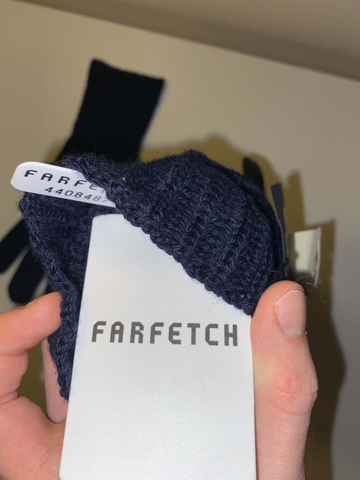 Prada Prada Navy Blue knitted AW18 GLOVES Size ONE SIZE - 5 Thumbnail