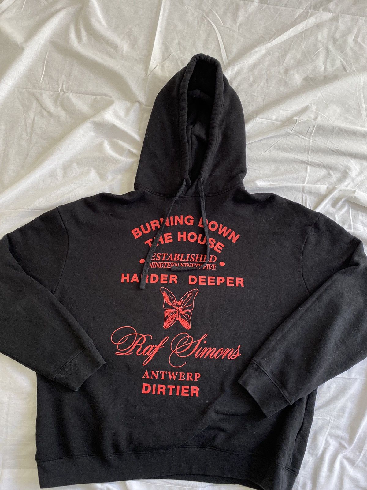 Raf Simons AW19 Raf Simons Burning Down The House Hoodie | Grailed