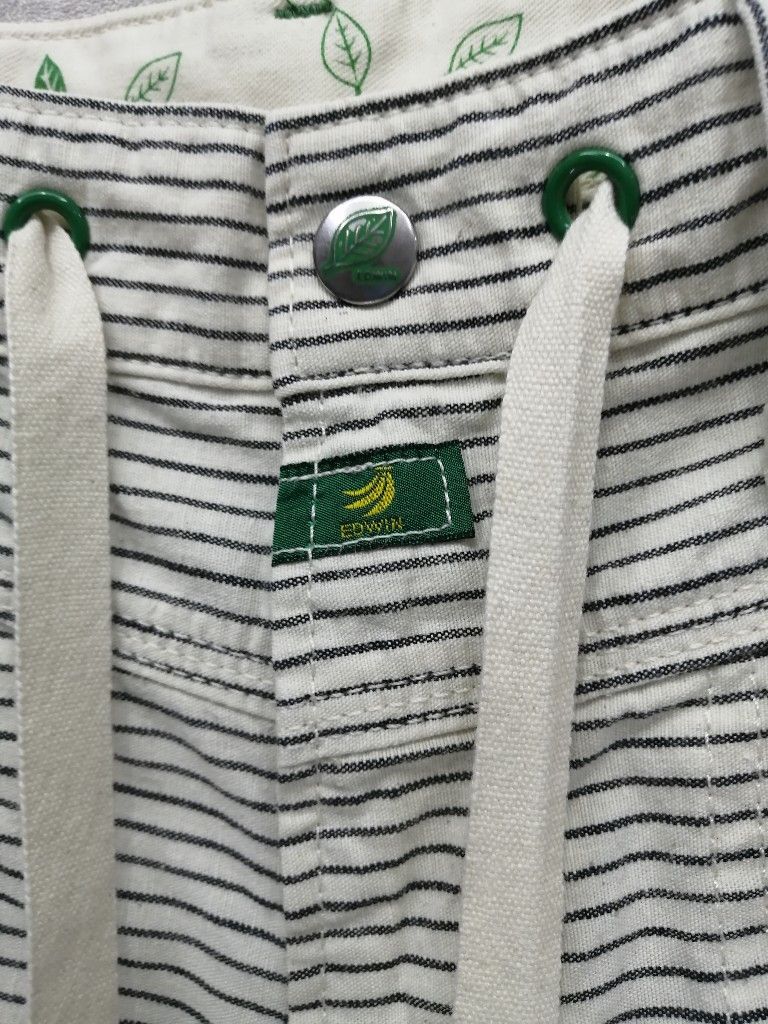 Edwin Vtg EDWIN BANANA FIBER Drawstring Waist Hickory Pants Size US 32 / EU 48 - 1 Thumbnail