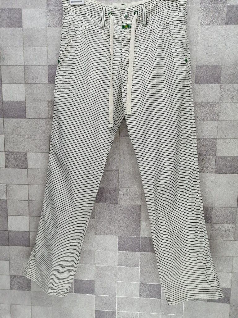 Edwin Vtg EDWIN BANANA FIBER Drawstring Waist Hickory Pants Size US 32 / EU 48 - 4 Thumbnail