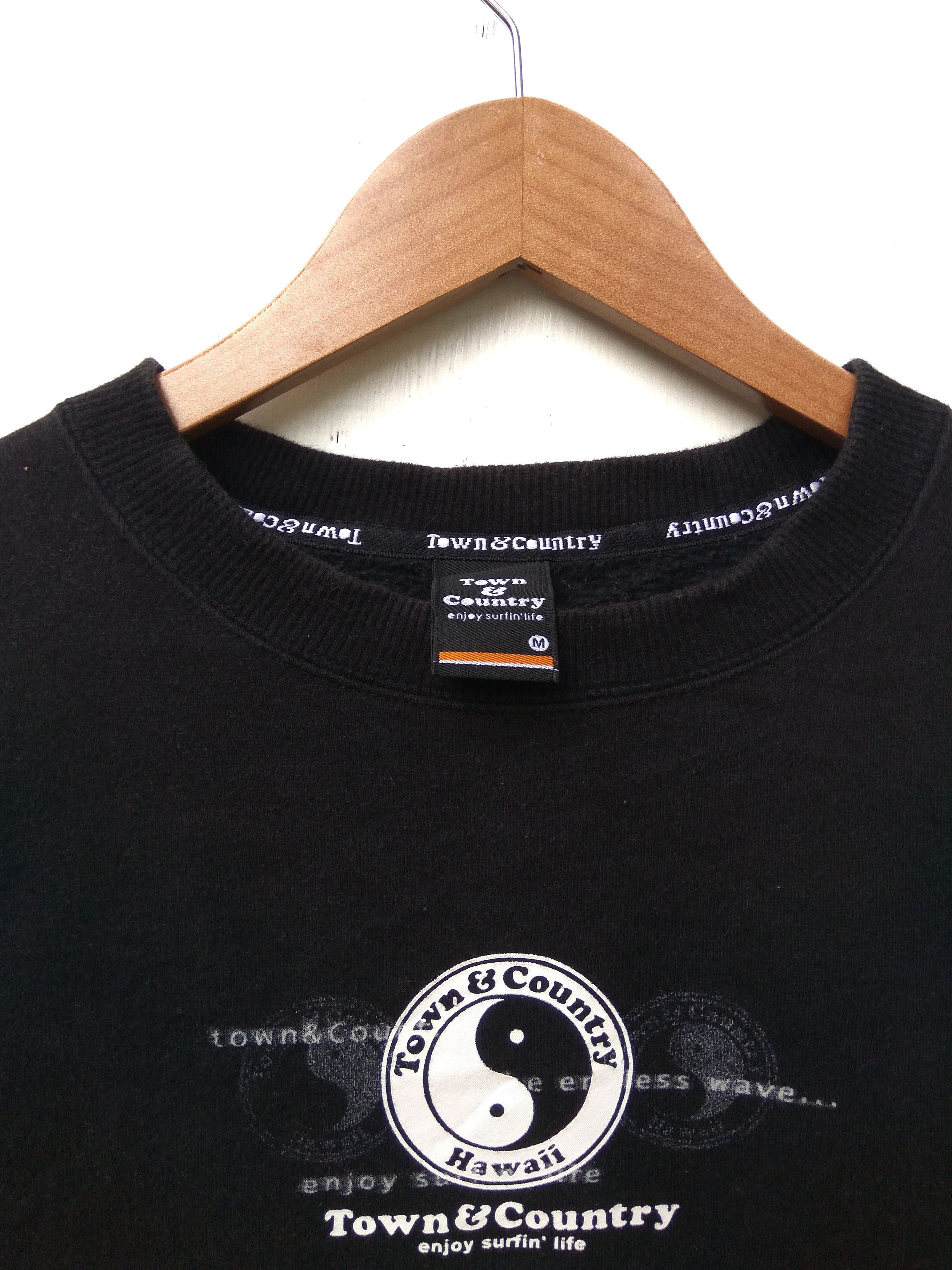 Vintage Vintage Town & Country Surf design hoodie T&C big logo Size US L / EU 52-54 / 3 - 4 Thumbnail