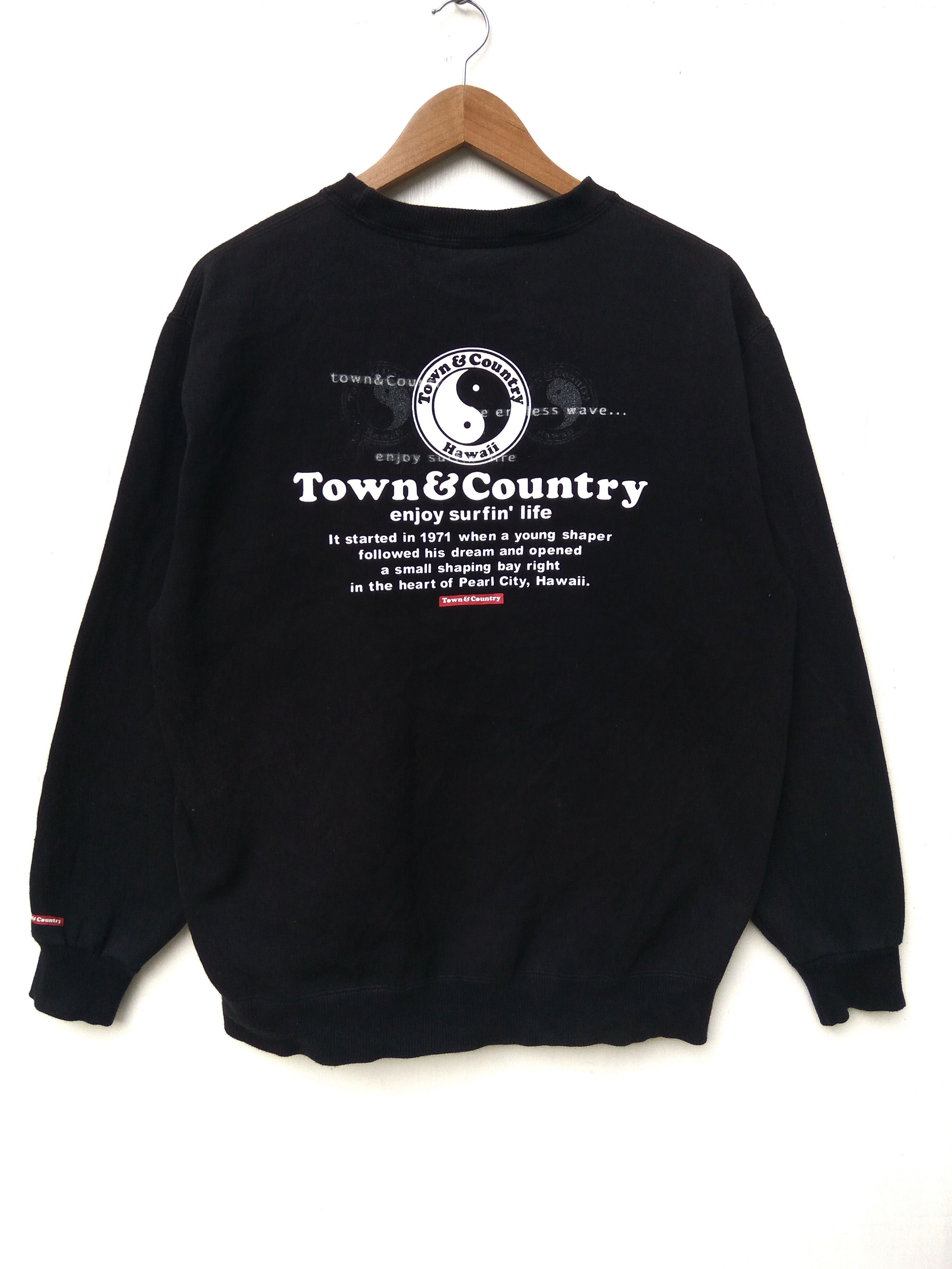 Vintage Vintage Town & Country Surf design hoodie T&C big logo Size US L / EU 52-54 / 3 - 1 Thumbnail