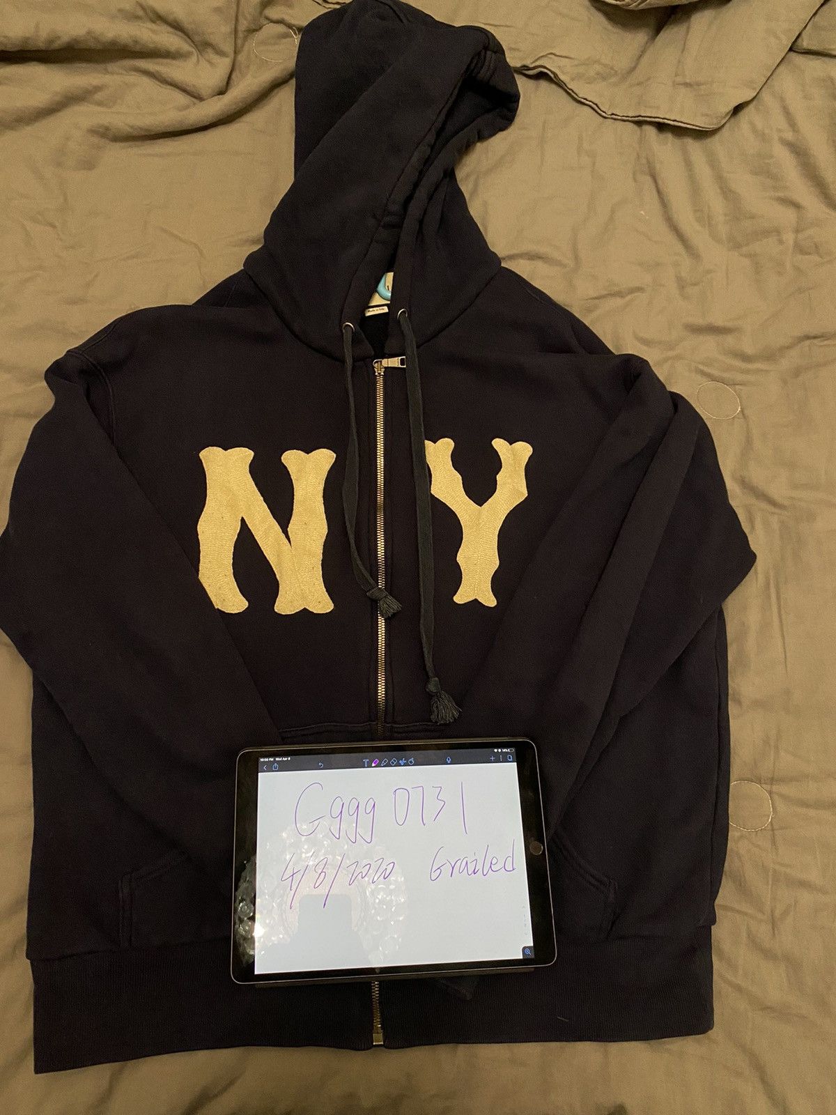 Gucci Final drop Gucci NY zip Hoodie Grailed