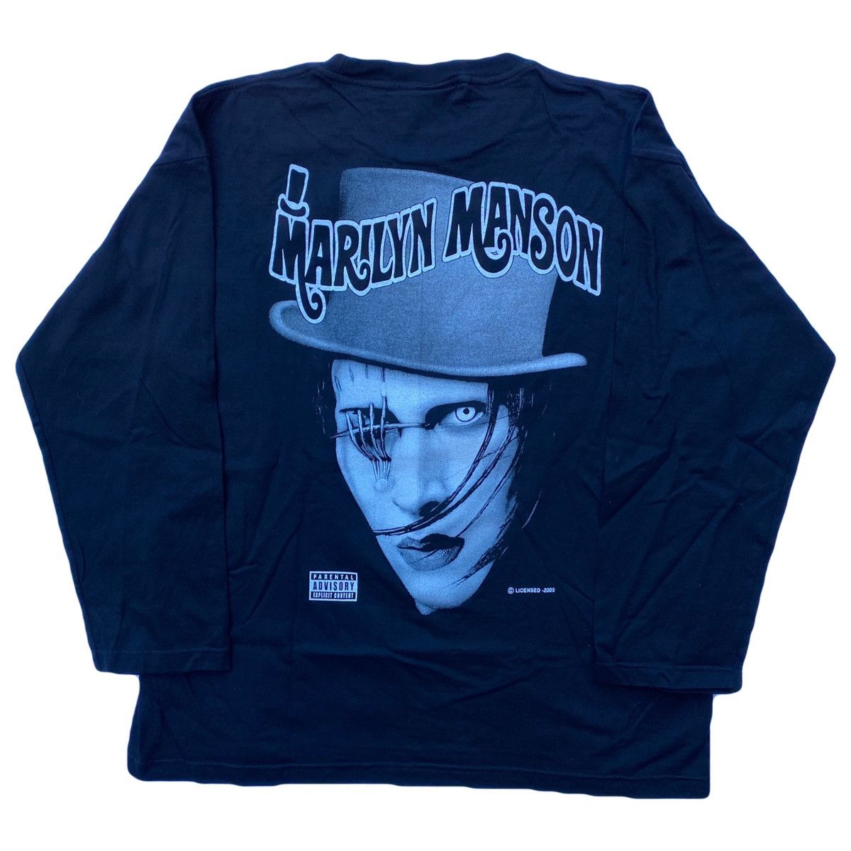 Band Tees ULTRA RARE 2000 Marilyn Manson vintage LS Tee Band Tour Rock Size US XL / EU 56 / 4 - 2 Thumbnail