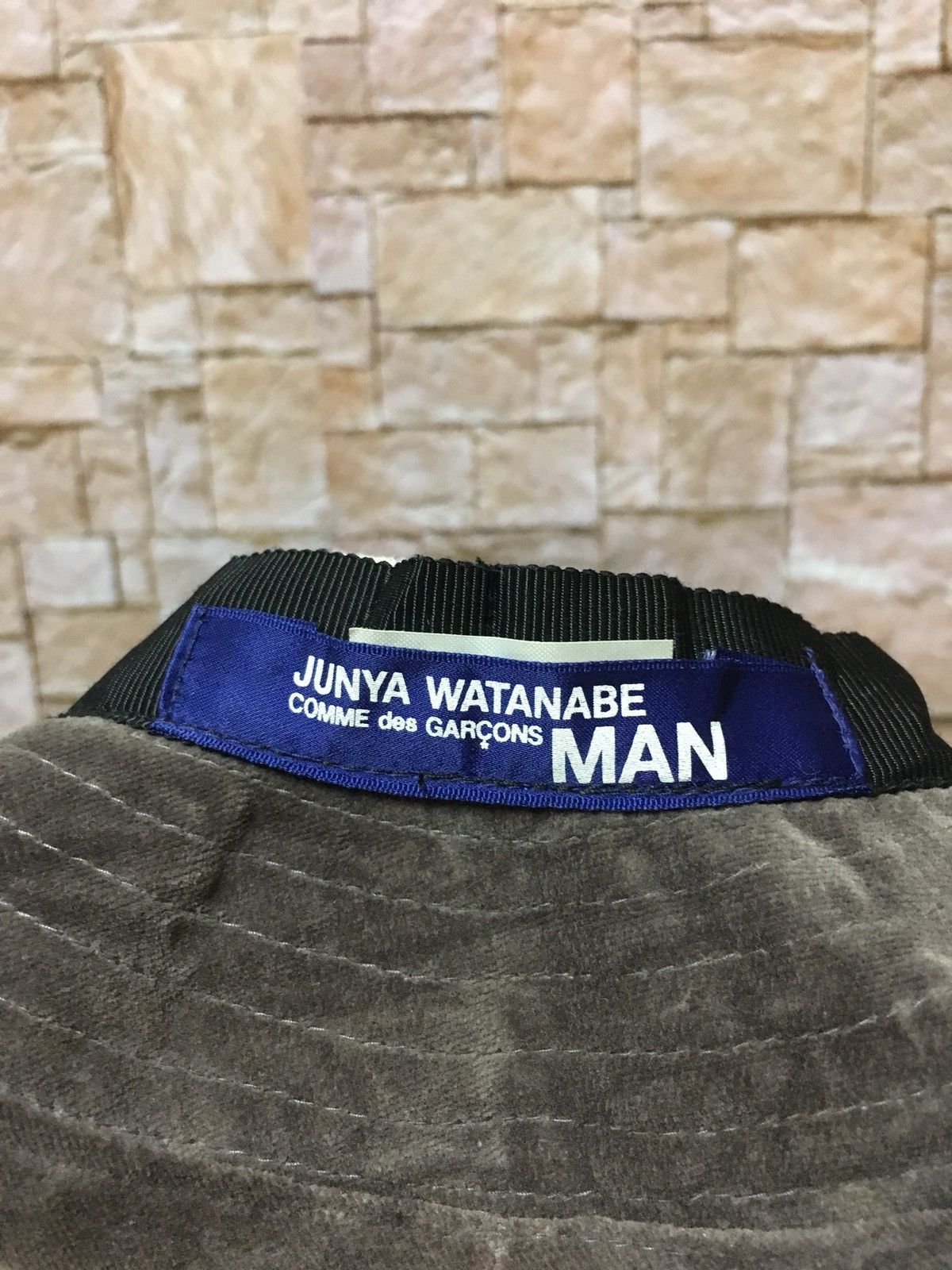 Pre-owned Comme Des Garçons Junya Watanabe Bucket Hat In Grey