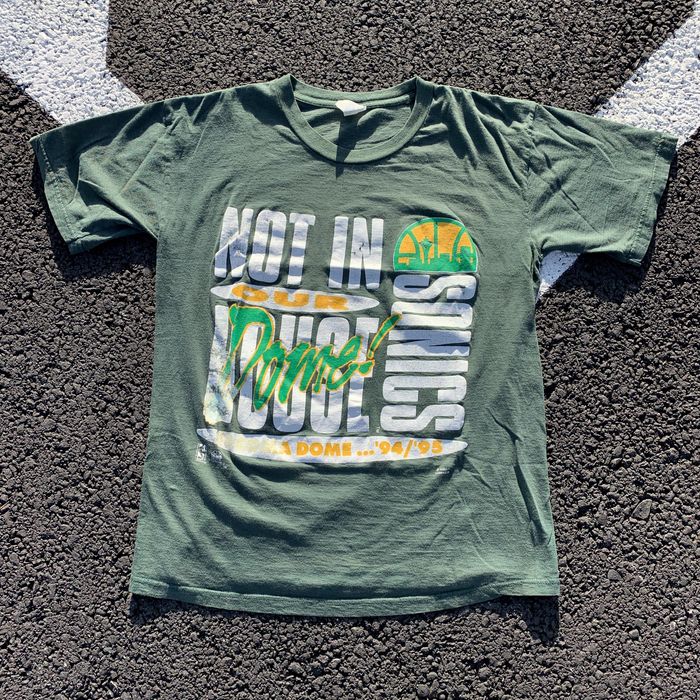 Vintage 90s Seattle Sonics Tacoma Dome NBA Basketball Tee Shirt | Grailed