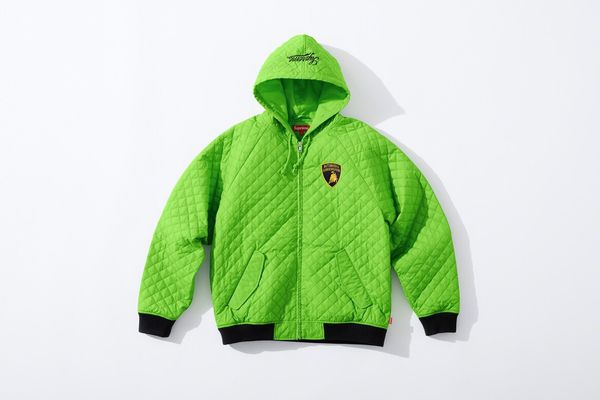 Supreme automobili lamborghini store hooded work jacket