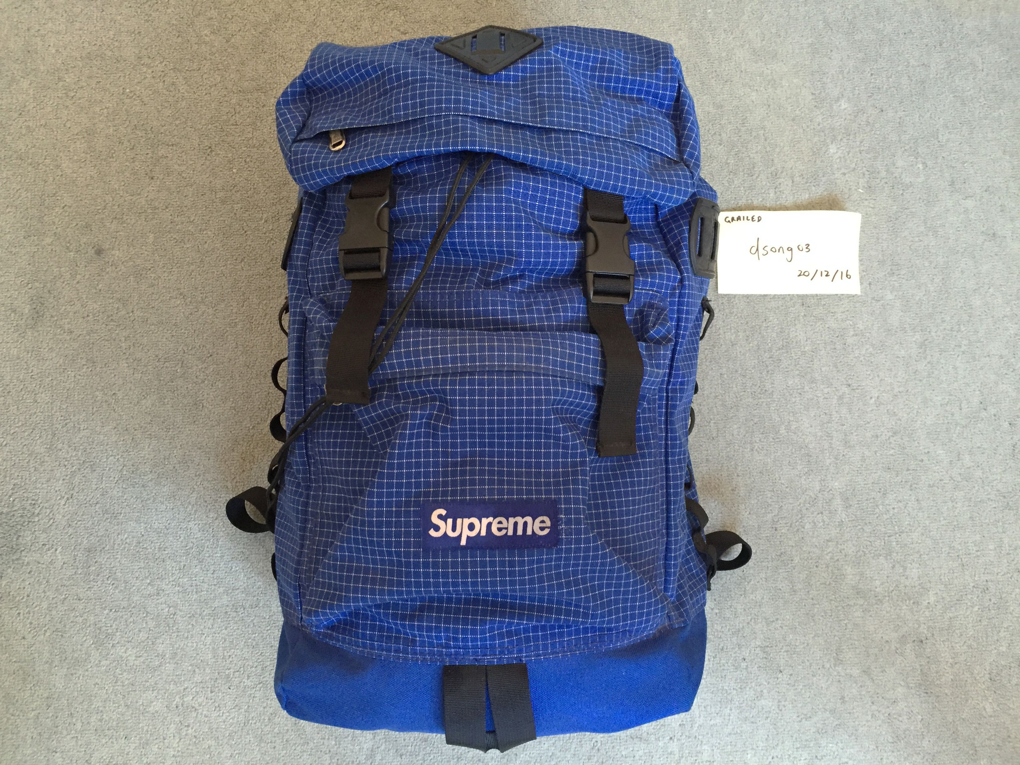 Supreme Cordura Ripstop Backpack F/W 2009 Blue | Grailed