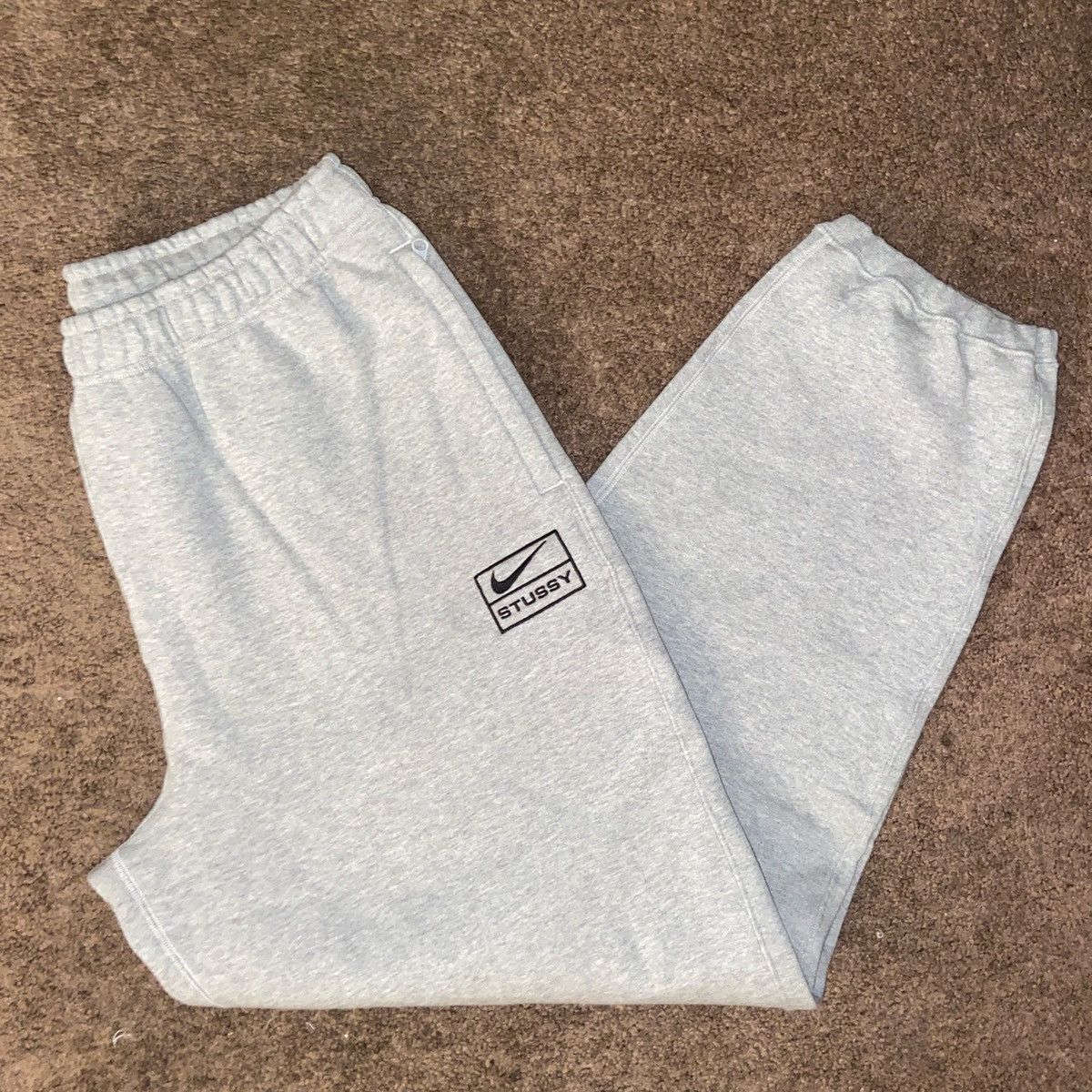 Nike Nike x Stussy NRG BR Fleece Pant Gray Size Large | Grailed