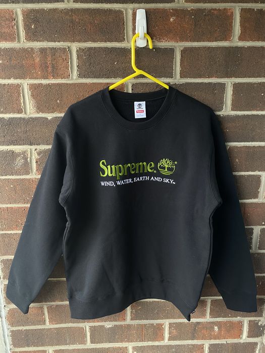 Supreme timberland crewneck black new arrivals