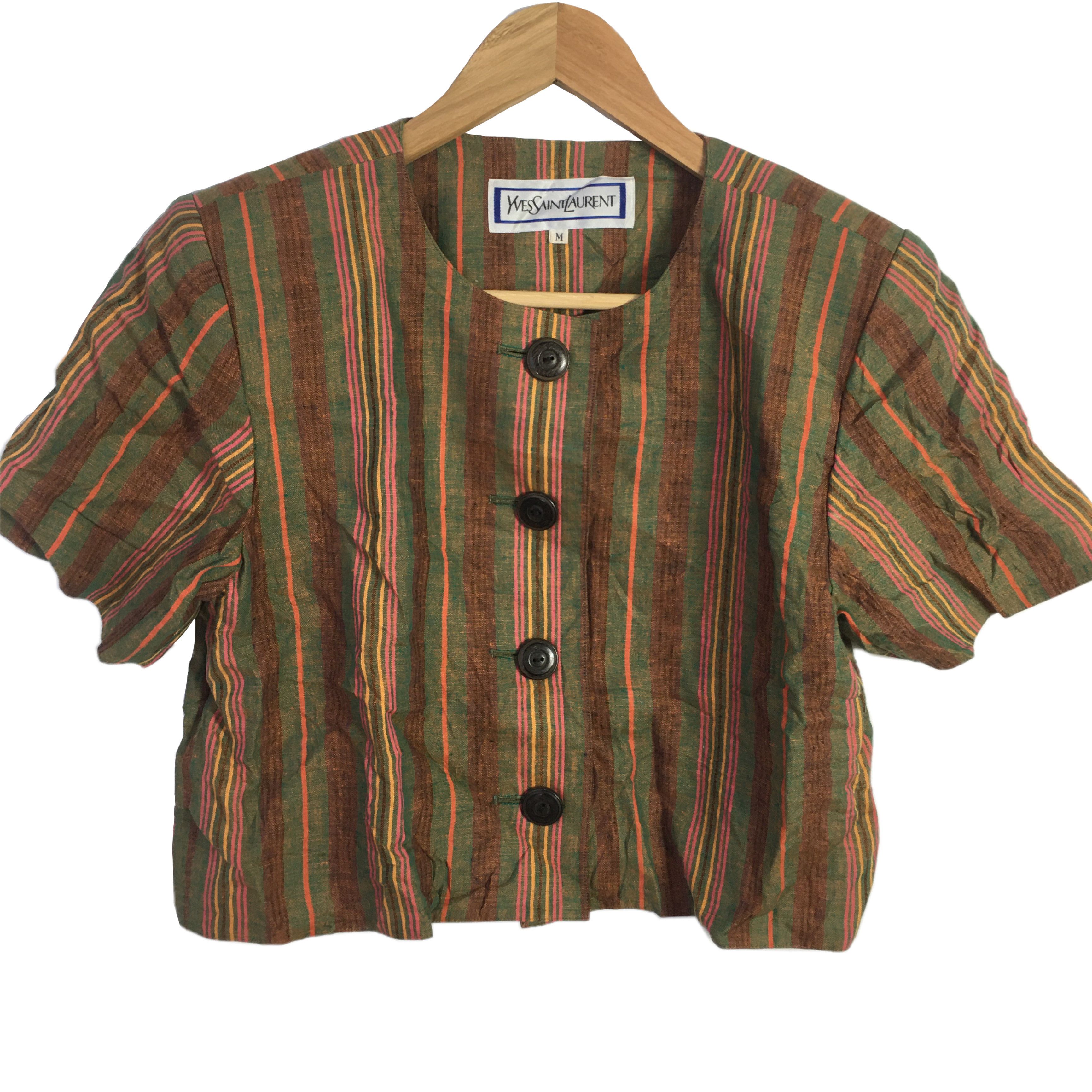 Yves Saint Laurent Vtg YVES SAINT LAURENT YSL Paris Tops Blouse Shirt Designer Size US M / EU 48-50 / 2 - 1 Thumbnail