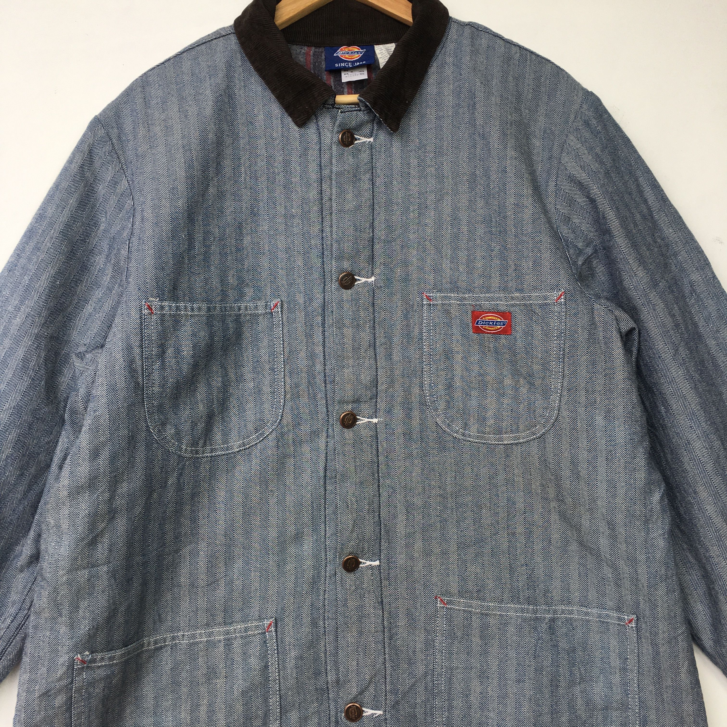 Dickies Dickies Worker Heavy Denim Jacket USA Overalls Size US L / EU 52-54 / 3 - 3 Thumbnail