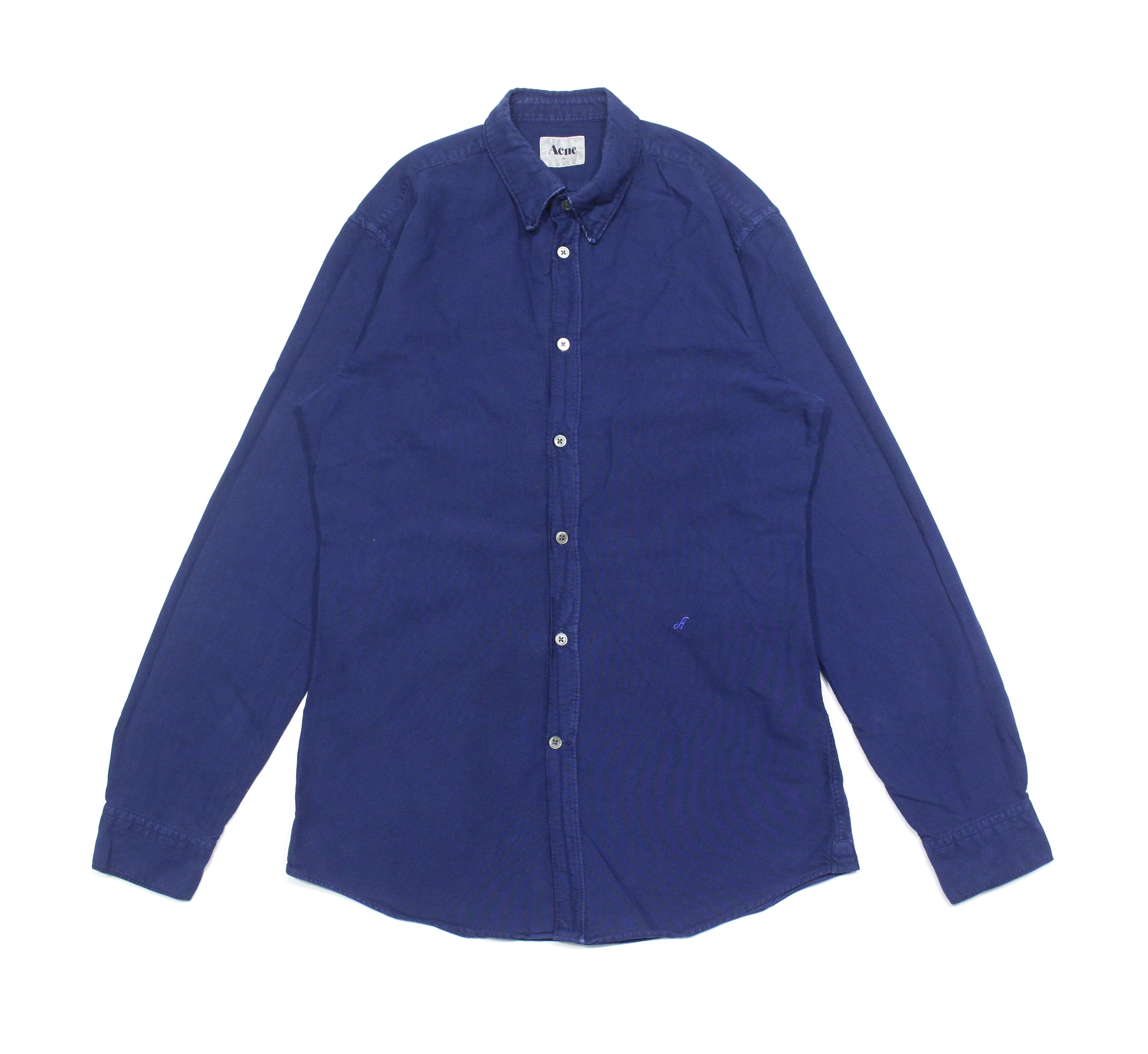 Acne Studios Slim Oxford AW11 Logo Shirt Size US M / EU 48-50 / 2 - 1 Thumbnail