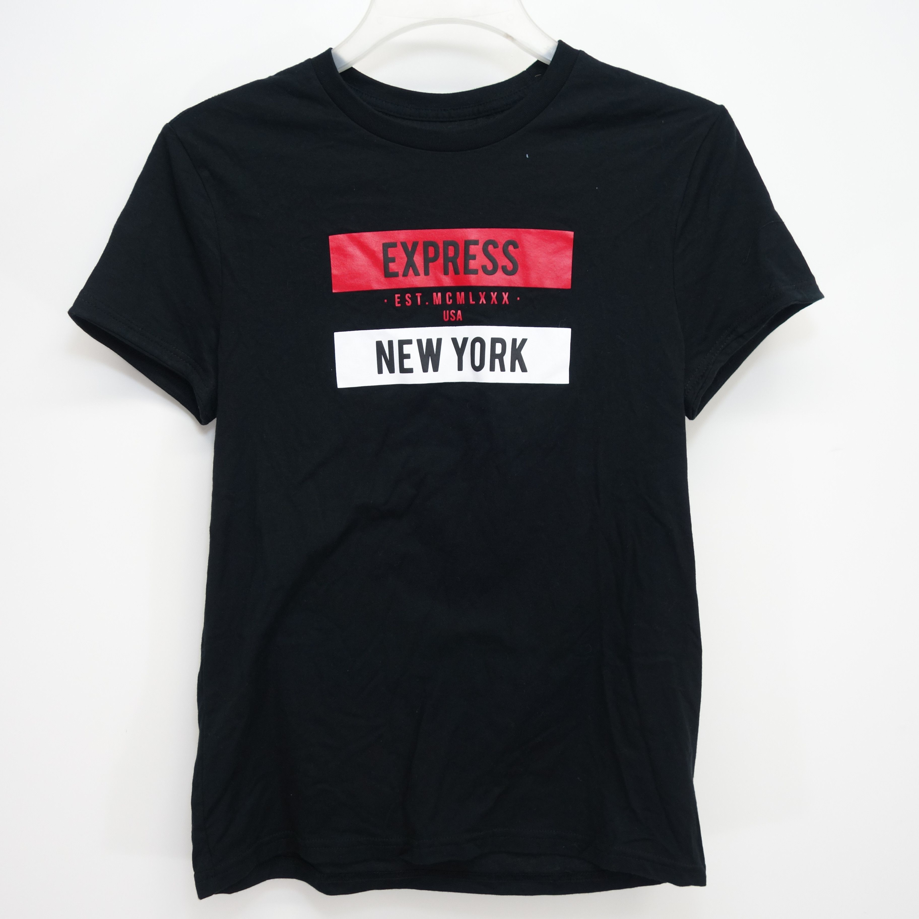 Express Express New York MCMLXXX USA Black Tee T Shirt Small Grailed