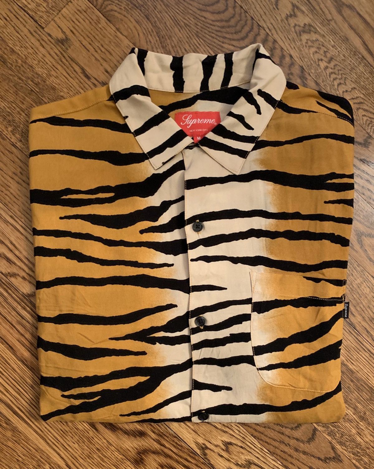 Supreme Supreme Tiger Stripe Rayon Shirt | Grailed
