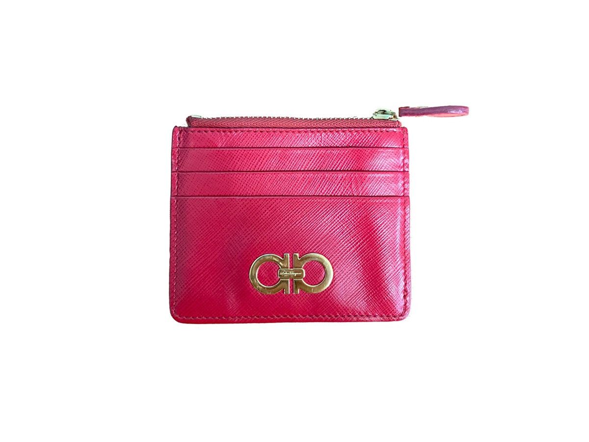 Salvatore Ferragamo SALVATORE FERRAGAMO LEATHER DOUBLE GANCIO CARD HOLDER Size ONE SIZE - 1 Thumbnail