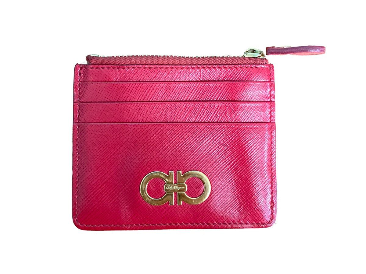 Salvatore Ferragamo SALVATORE FERRAGAMO LEATHER DOUBLE GANCIO CARD HOLDER Size ONE SIZE - 9 Thumbnail