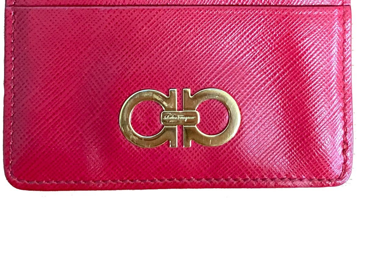 Salvatore Ferragamo SALVATORE FERRAGAMO LEATHER DOUBLE GANCIO CARD HOLDER Size ONE SIZE - 2 Thumbnail