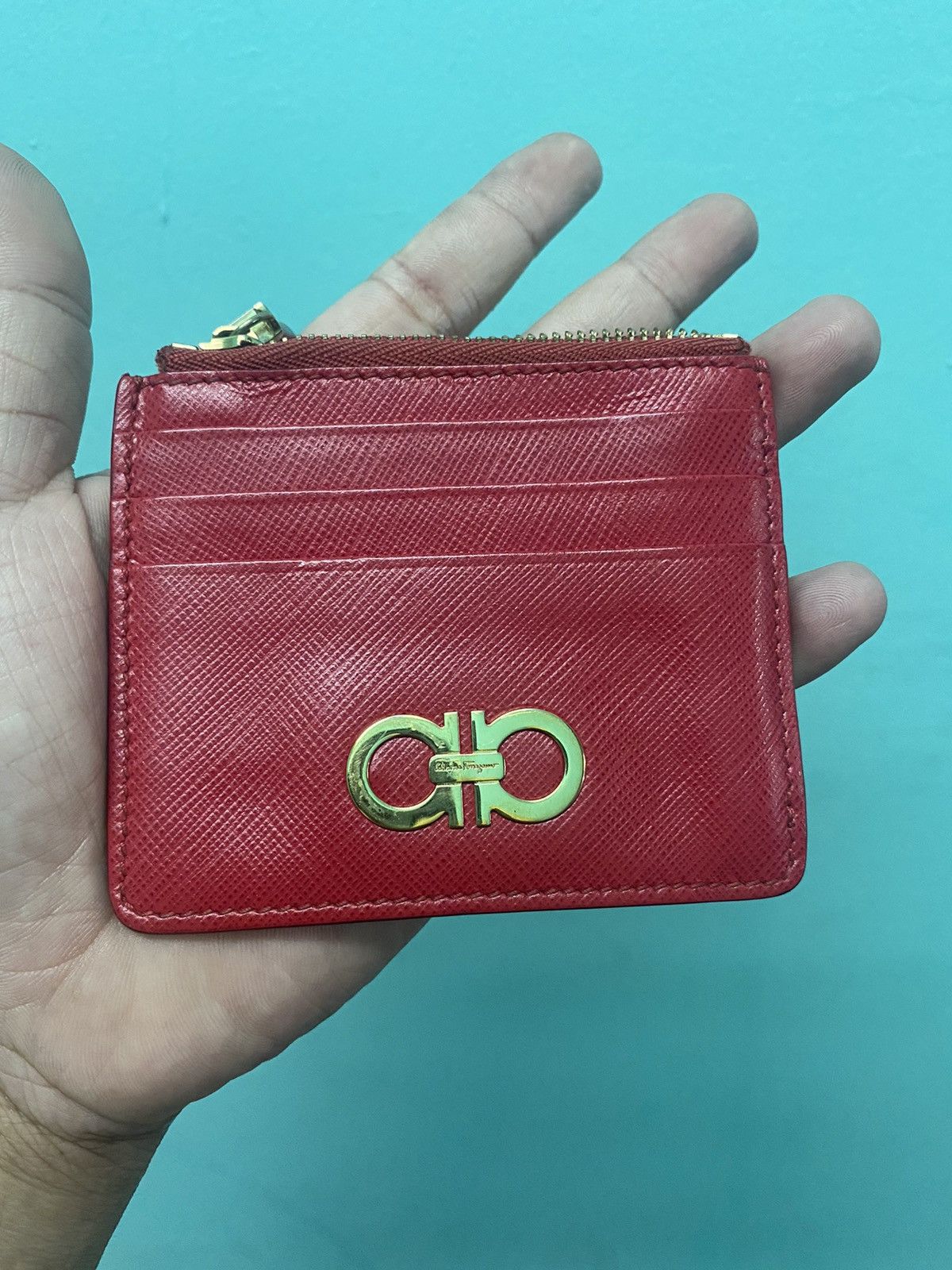Salvatore Ferragamo SALVATORE FERRAGAMO LEATHER DOUBLE GANCIO CARD HOLDER Size ONE SIZE - 13 Thumbnail