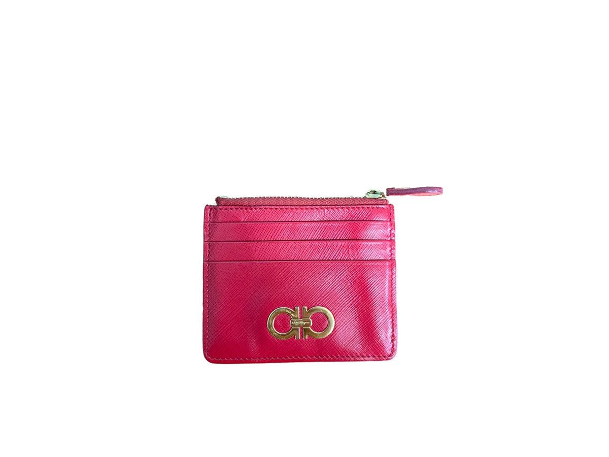 Salvatore Ferragamo SALVATORE FERRAGAMO LEATHER DOUBLE GANCIO CARD HOLDER Size ONE SIZE - 5 Thumbnail