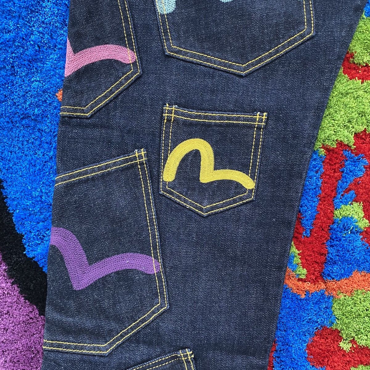 Vintage Evisu Multi Pockets Selvage Denim Jeans (Logo Embroidered) Size US 32 / EU 48 - 8 Thumbnail